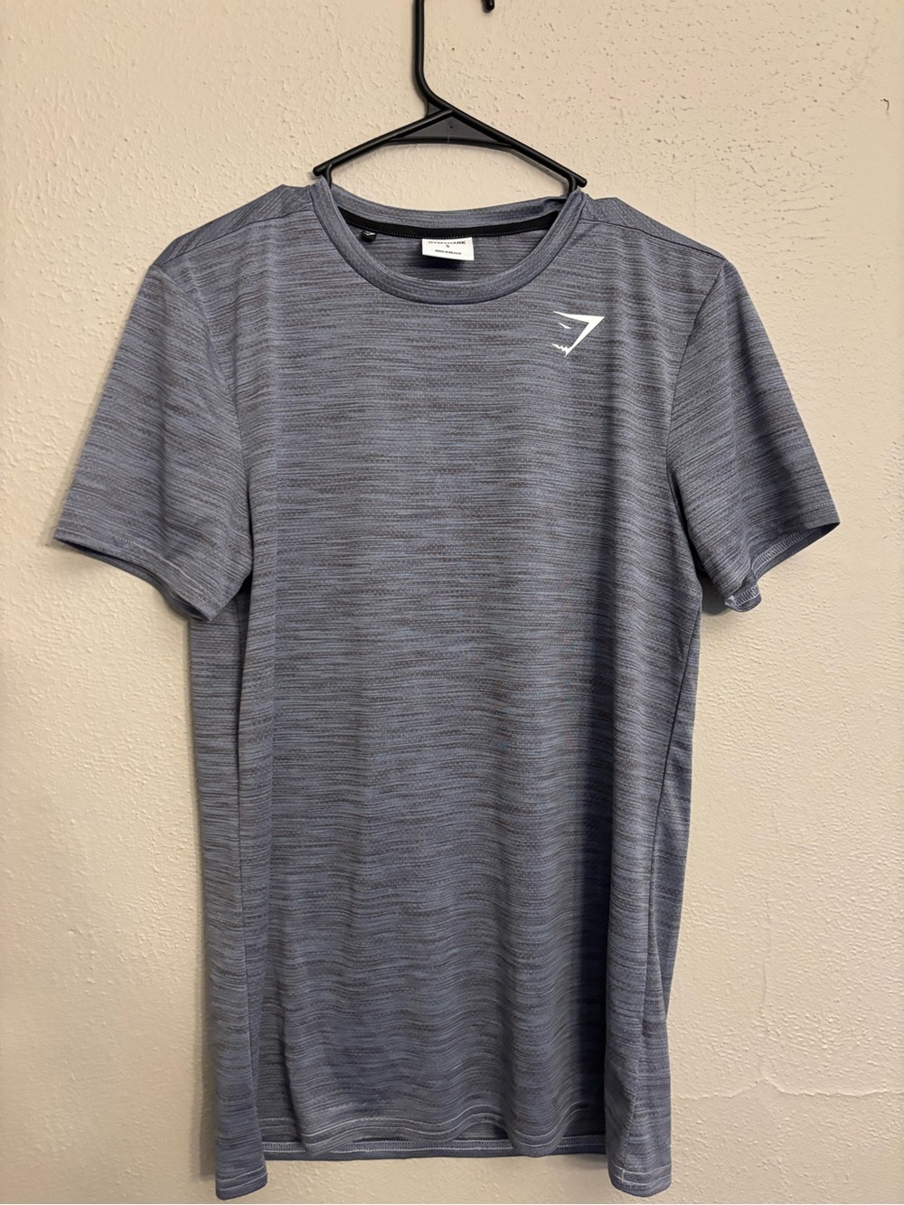 Gymshark Men’s Blue Heather Performance Tee